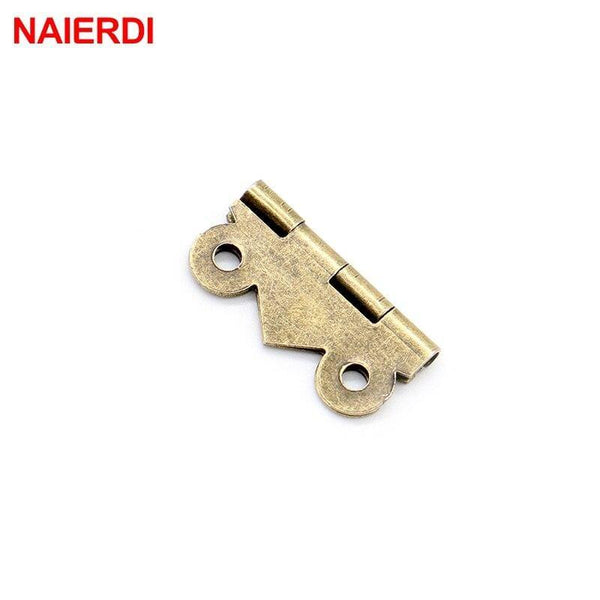 10pcs  Mini Butterfly Door Hinges 20mm x17mm Bronze Cabinet Drawer Jewellery Box Decorate Hinge For Furniture Hardware