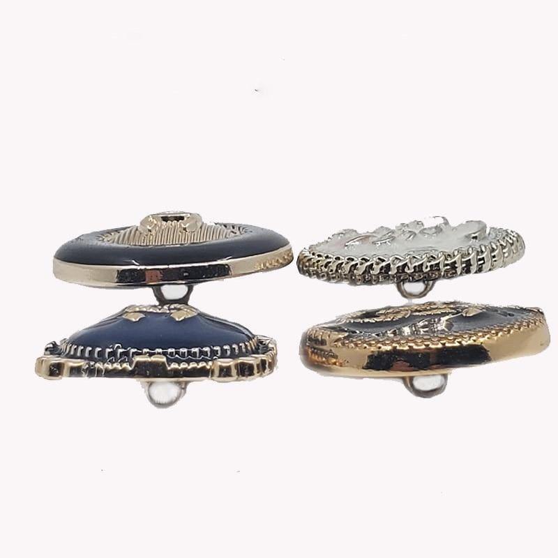 Planet Gates 10pcs   Mixed Colors Fashion  Buttons For Luggage  Skirt   Clothes  Coat Retro Vintage Metal Button Garment Sewing Accessories