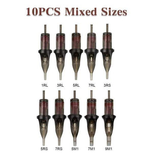 Planet Gates 10PCS Mixed Sizes Tattoo Rotary Pen Professional Permanent Makeup Tattoo Machine for Tattoo Artists And Beginner Tattoo Studio Supplies
