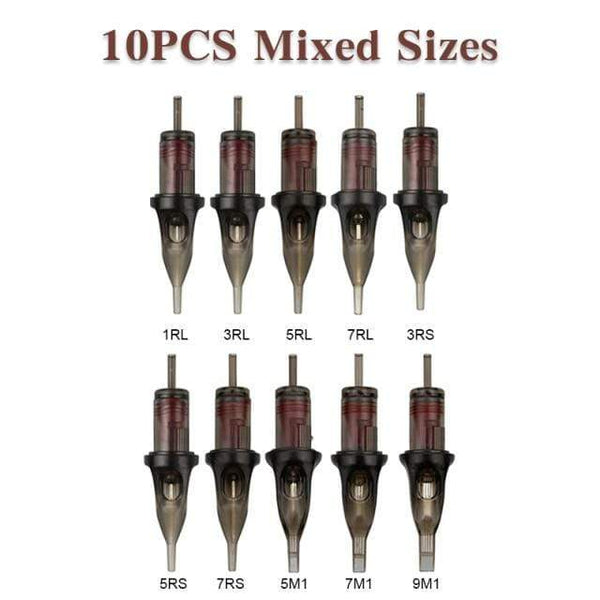 Planet Gates 10PCS Mixed Sizes Tattoo Rotary Pen Professional Permanent Makeup Tattoo Machine for Tattoo Artists And Beginner Tattoo Studio Supplies