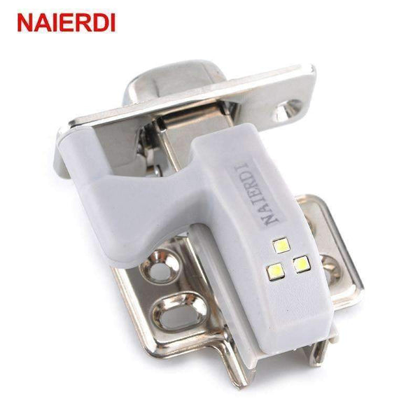 Planet Gates 10PCS NAIERDI Universal Hinge LED Sensor Light Kitchen Bedroom Living Room Cabinet Cupboard Closet Wardrobe 0.25W Inner Light