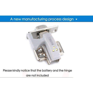 Planet Gates 10PCS NAIERDI Universal Hinge LED Sensor Light Kitchen Bedroom Living Room Cabinet Cupboard Closet Wardrobe 0.25W Inner Light