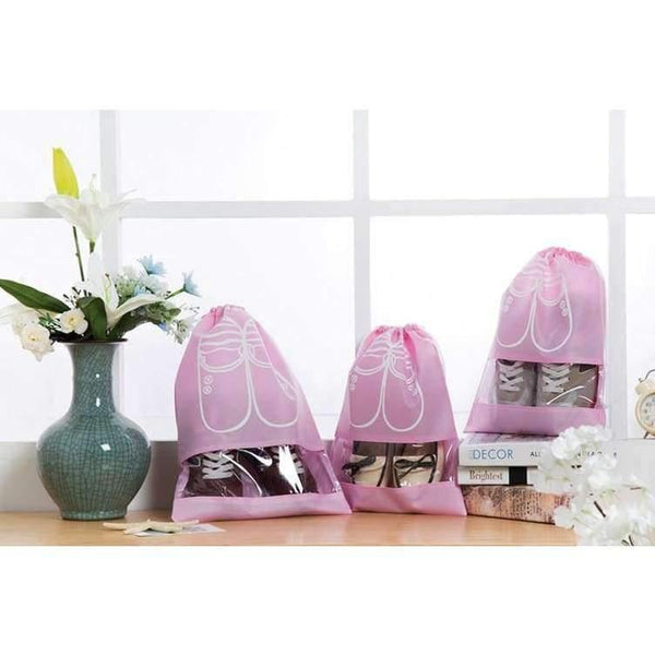 Planet Gates 10pcs/Pack Shoes Storage Bags Drawstring Laundry Bag Travel Home Organization Nonwovens Conveniently Shoes Bags Blue 35.5x27cm