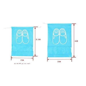 Planet Gates 10pcs/Pack Shoes Storage Bags Drawstring Laundry Bag Travel Home Organization Nonwovens Conveniently Shoes Bags Blue 35.5x27cm
