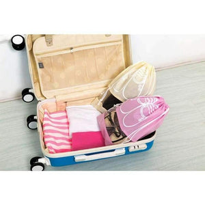 Planet Gates 10pcs/Pack Shoes Storage Bags Drawstring Laundry Bag Travel Home Organization Nonwovens Conveniently Shoes Bags Blue 35.5x27cm