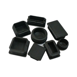 10pcs Plastic Furniture Leg Hole Plug Black Blanking End Cover Steel Square Tube Hole Cover  Anti-slip Mat Furniture Accessories