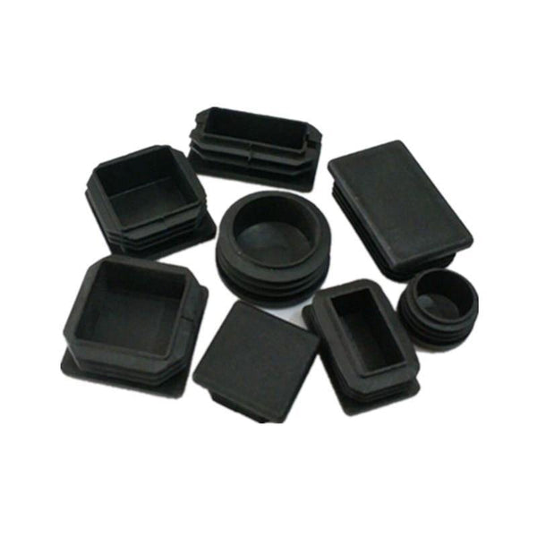 10pcs Plastic Furniture Leg Hole Plug Black Blanking End Cover Steel Square Tube Hole Cover  Anti-slip Mat Furniture Accessories