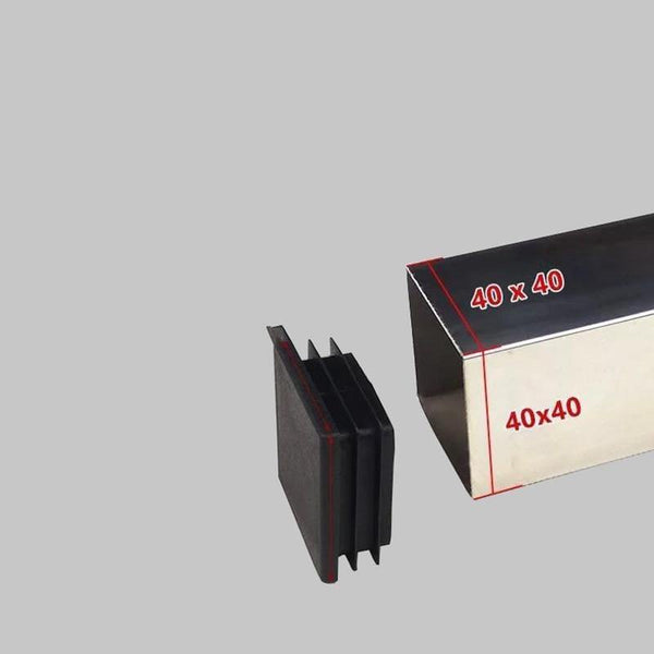 10pcs Plastic Furniture Leg Hole Plug Black Blanking End Cover Steel Square Tube Hole Cover  Anti-slip Mat Furniture Accessories