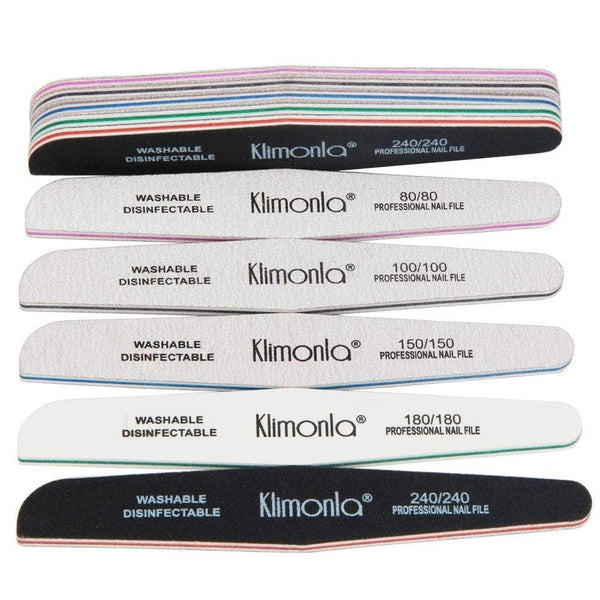 Planet Gates 10Pcs Professional Rhombus Nail File 80/100/150/180/240 Nail Varnish Sets Wooden nagelvijl Manicure Tools Nails Accessories