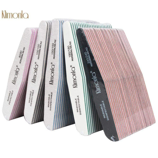 Planet Gates 10Pcs Professional Rhombus Nail File 80/100/150/180/240 Nail Varnish Sets Wooden nagelvijl Manicure Tools Nails Accessories