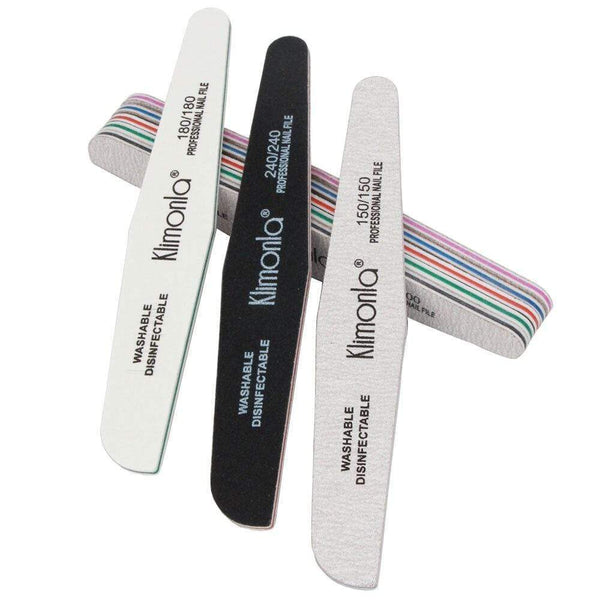 Planet Gates 10Pcs Professional Rhombus Nail File 80/100/150/180/240 Nail Varnish Sets Wooden nagelvijl Manicure Tools Nails Accessories