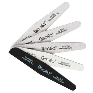 Planet Gates 10Pcs Professional Rhombus Nail File 80/100/150/180/240 Nail Varnish Sets Wooden nagelvijl Manicure Tools Nails Accessories