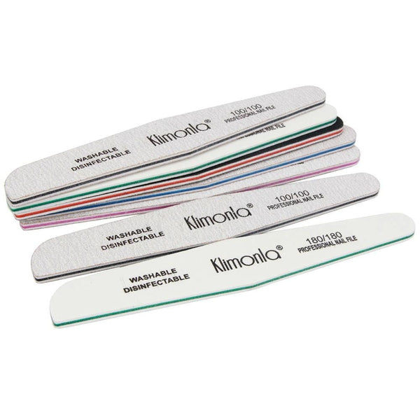 Planet Gates 10Pcs Professional Rhombus Nail File 80/100/150/180/240 Nail Varnish Sets Wooden nagelvijl Manicure Tools Nails Accessories