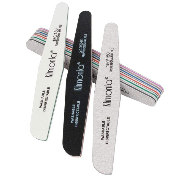 Planet Gates 10Pcs Professional Rhombus Nail File 80/100/150/180/240 Nail Varnish Sets Wooden nagelvijl Manicure Tools Nails Accessories