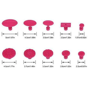 Planet Gates 10pcs Red Tabs PDR Glue Tabs Tools Kit For Car Paintless Dent Repair Tool Auto Suction Cups For Dent Lifter PDR Puller Tabs for Reverse Hammer