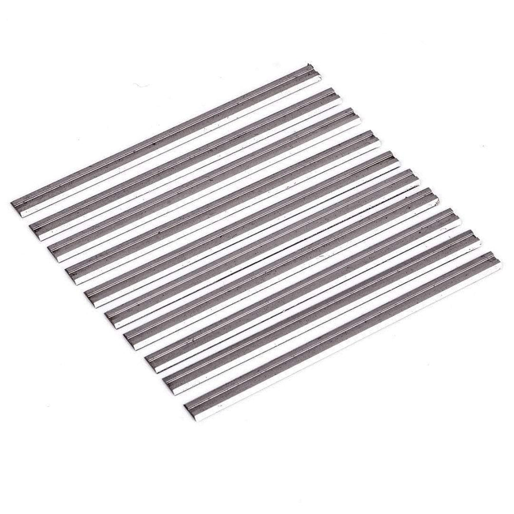 Planet Gates 10Pcs Reversible Carbide Planer blades 82mm x 5.5mm For Cutting Soft Hard Woods Ply-wood Board Mayitr Woodworking Power Tool