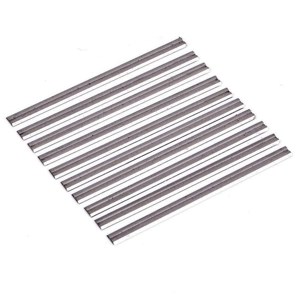Planet Gates 10Pcs Reversible Carbide Planer blades 82mm x 5.5mm For Cutting Soft Hard Woods Ply-wood Board Mayitr Woodworking Power Tool