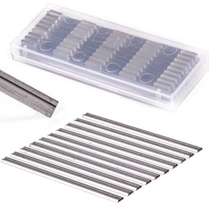 Planet Gates 10Pcs Reversible Carbide Planer blades 82mm x 5.5mm For Cutting Soft Hard Woods Ply-wood Board Mayitr Woodworking Power Tool