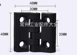 Planet Gates 10pcs/set Black Color Nylon Plastic Butt Hinge for Wooden Box Furniture Electric Cabinet Hardware
