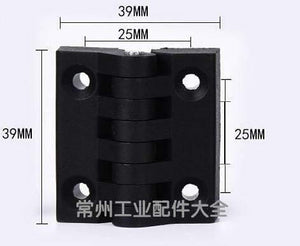 Planet Gates 10pcs/set Black Color Nylon Plastic Butt Hinge for Wooden Box Furniture Electric Cabinet Hardware