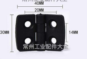 Planet Gates 10pcs/set Black Color Nylon Plastic Butt Hinge for Wooden Box Furniture Electric Cabinet Hardware