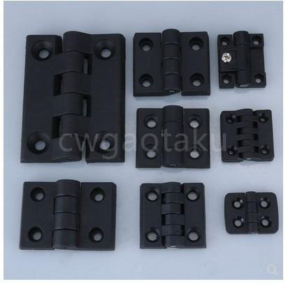 10pcs/set Black Color Nylon Plastic Butt Hinge For Wooden Box Furniture Electric Cabinet Hardware