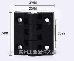 10pcs/set Black Color Nylon Plastic Butt Hinge For Wooden Box Furniture Electric Cabinet Hardware