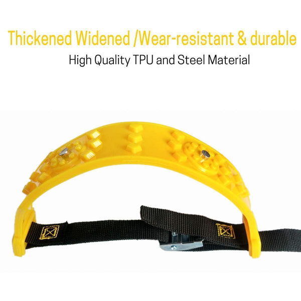 Planet Gates 10pcs/Set Car Winter Tyre Snow Chains Roadway Safety Tire Snow Adjustable Anti-skid Safety Double Snap Skid Wheel TPU Chains