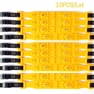 10pcs/Set Car Winter Tyre Snow Chains Roadway Safety Tire Snow Adjustable Anti-skid Safety Double Snap Skid Wheel TPU Chains - Planet Gates