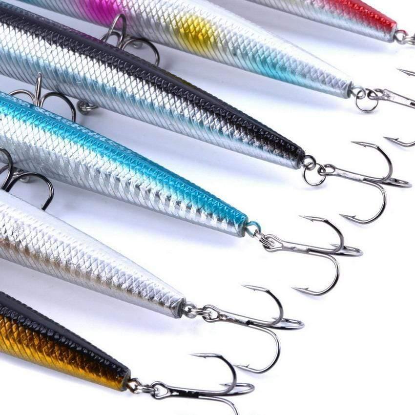 Planet Gates 10pcs/set Minnow Fishing Lure 18cm 26g Plastic Deep Sea Fishing Bait Floating Lure Tackle Hook isca artificial bait