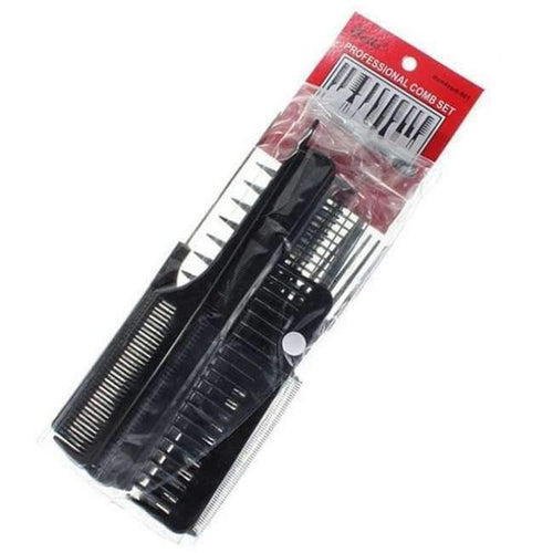 Planet Gates 10pcs/Set Professional Hair Brush Comb Salon Barber Anti-static Hair Combs Hairbrush Hairdressing Combs Hair Care Styling Tools