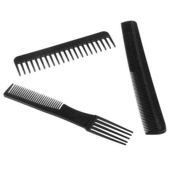 Planet Gates 10pcs/Set Professional Hair Brush Comb Salon Barber Anti-static Hair Combs Hairbrush Hairdressing Combs Hair Care Styling Tools