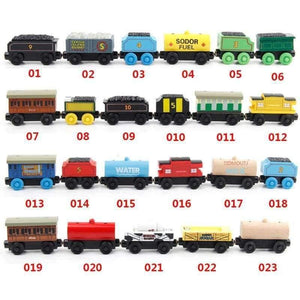 Planet Gates 10pcs/set Wooden Vehicles Thomas and His Friends Trains Model Toy Magnetic Thomas Train Great Kids Christmas Toys Gifts for Kids