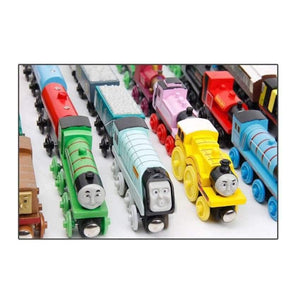 Planet Gates 10pcs/set Wooden Vehicles Thomas and His Friends Trains Model Toy Magnetic Thomas Train Great Kids Christmas Toys Gifts for Kids