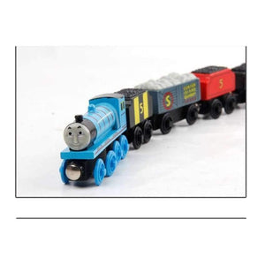 Planet Gates 10pcs/set Wooden Vehicles Thomas and His Friends Trains Model Toy Magnetic Thomas Train Great Kids Christmas Toys Gifts for Kids