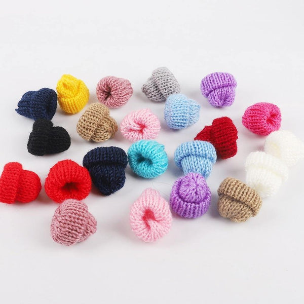 Planet Gates 10pcs Sewing Mini Soft Hat For Garment Decoration Kid's Doll Hat Children Hair Accessories DIY Art Craft Material