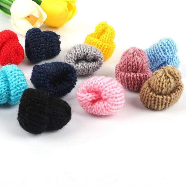 Planet Gates 10pcs Sewing Mini Soft Hat For Garment Decoration Kid's Doll Hat Children Hair Accessories DIY Art Craft Material