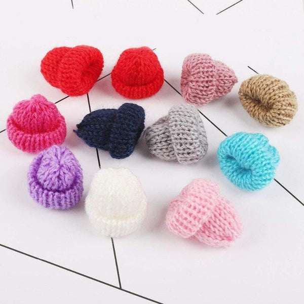 Planet Gates 10pcs Sewing Mini Soft Hat For Garment Decoration Kid's Doll Hat Children Hair Accessories DIY Art Craft Material