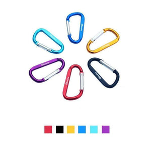 Planet Gates 10Pcs ShineTrip Aluminum D Shape Buckle Carabiner Survial Key Chain Carabine Hook Clip Camping Equipment EDC Paracord Buckles