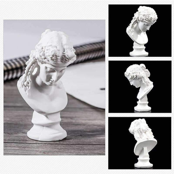 Planet Gates 10Pcs Sketch Avatar Plaster Model 5-8CM Resin Mini Character For Decoration Sketch practice Model Art Painting Supplies