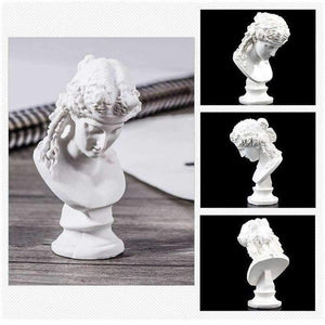 Planet Gates 10Pcs Sketch Avatar Plaster Model 5-8CM Resin Mini Character For Decoration Sketch practice Model Art Painting Supplies