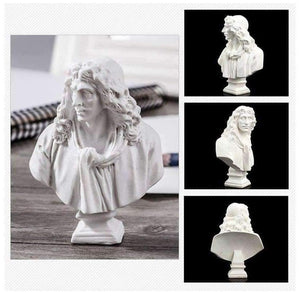 Planet Gates 10Pcs Sketch Avatar Plaster Model 5-8CM Resin Mini Character For Decoration Sketch practice Model Art Painting Supplies