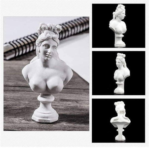 Planet Gates 10Pcs Sketch Avatar Plaster Model 5-8CM Resin Mini Character For Decoration Sketch practice Model Art Painting Supplies