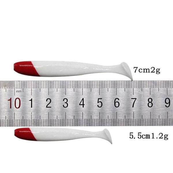 Planet Gates 10pcs Soft Lure 5.5/7/9cm Silicon Swimbaits isca Artificial Worm Soft Bait Fish Wobblers Bass Carp Flying Fishing Lure T Tail