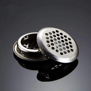 Planet Gates 10Pcs Stainless Steel 35mm Wardrobe shoe Cabinet Ventilating Mesh Hole Round Louver Ventilation Grille Air Ventilation System