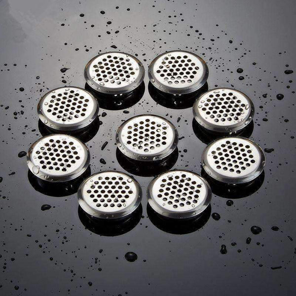 Planet Gates 10Pcs Stainless Steel 35mm Wardrobe shoe Cabinet Ventilating Mesh Hole Round Louver Ventilation Grille Air Ventilation System