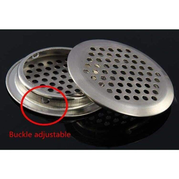 Planet Gates 10Pcs Stainless Steel 35mm Wardrobe shoe Cabinet Ventilating Mesh Hole Round Louver Ventilation Grille Air Ventilation System