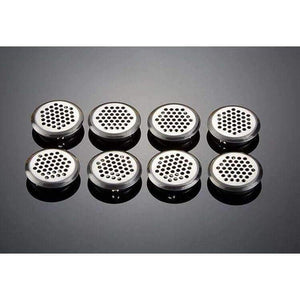 Planet Gates 10Pcs Stainless Steel 35mm Wardrobe shoe Cabinet Ventilating Mesh Hole Round Louver Ventilation Grille Air Ventilation System