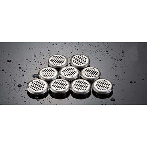 Planet Gates 10Pcs Stainless Steel 35mm Wardrobe shoe Cabinet Ventilating Mesh Hole Round Louver Ventilation Grille Air Ventilation System