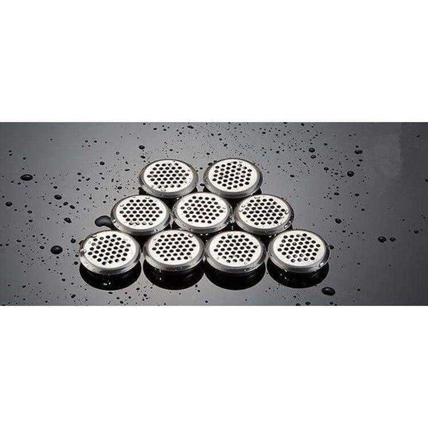 Planet Gates 10Pcs Stainless Steel 35mm Wardrobe shoe Cabinet Ventilating Mesh Hole Round Louver Ventilation Grille Air Ventilation System